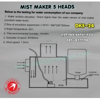 331-เครื่องทำหมอก Mist Maker DK5-24